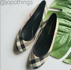 AUTHENTIC BURBERRY Nova Check Ballet Flats